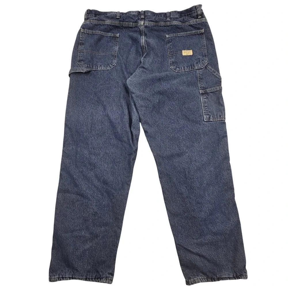 Wrangler‎ Mens Fleece Lined Carpenter Jeans Blue Denim 40x32 94GRWID *READ